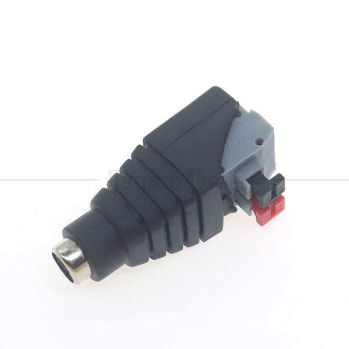 5V 12V Lötloser Druckknopf DC 5,5*2,1mm Männlicher weiblicher Fass Jack zu 2p Drähte Kabel Kabelanschluss für LED-Streifenkamera 5