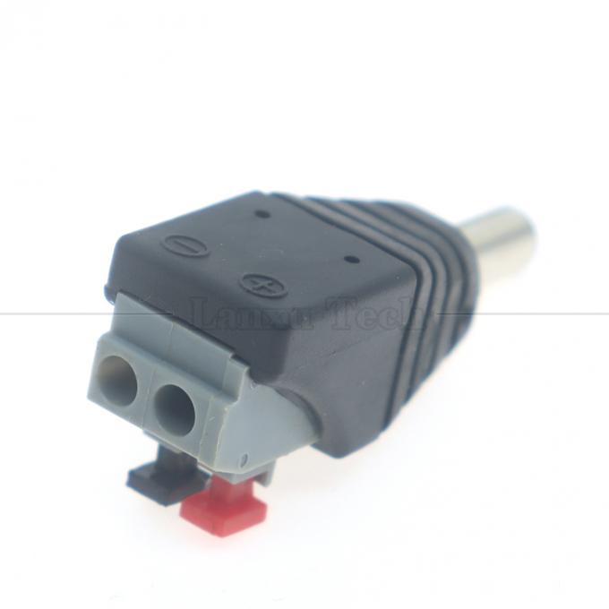 5V 12V Lötloser Druckknopf DC 5,5*2,1mm Männlicher weiblicher Fass Jack zu 2p Drähte Kabel Kabelanschluss für LED-Streifenkamera 4