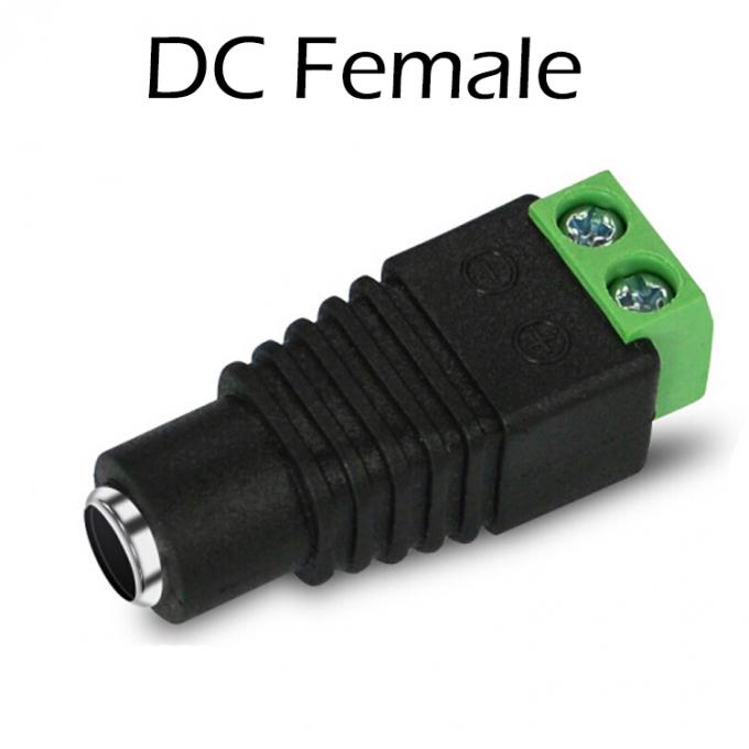 Lötlose 12v 24v 5,5x2,5mm 5,5x2,1mm weibliche Gleichstromsteckdose Steckverbinder Jack Adapter für CCTV-Kamera Led-Streifenleuchten 4