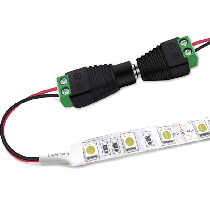 Lötlose 12v 24v 5,5x2,5mm 5,5x2,1mm weibliche Gleichstromsteckdose Steckverbinder Jack Adapter für CCTV-Kamera Led-Streifenleuchten 5
