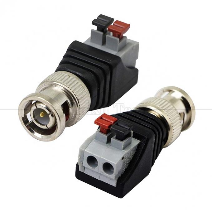 Solderless Screw Terminal 2 Pin Press Button BNC Männlicher weiblicher Steckverbinder Stromadapter für CCTV-Kamera 4