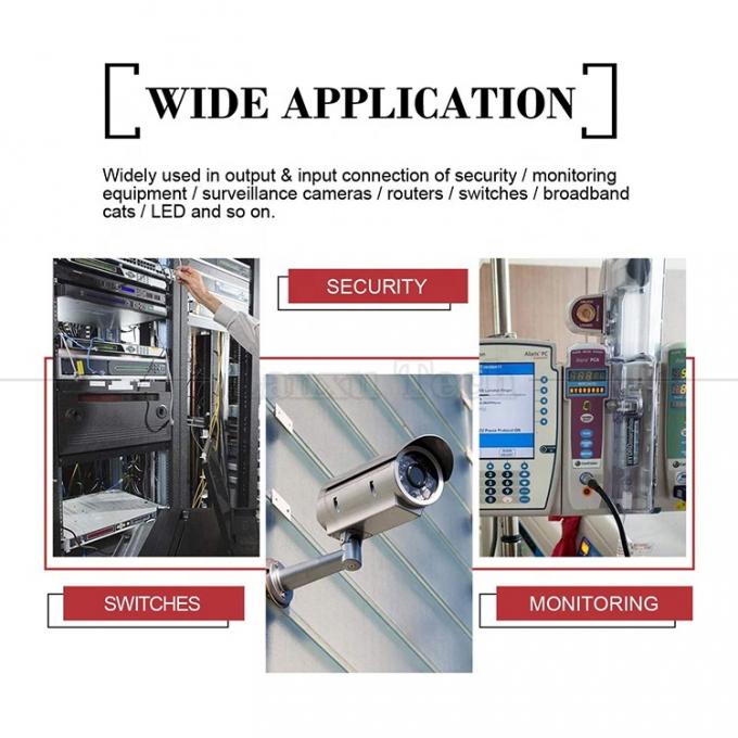 Solderless Screw Terminal 2 Pin Press Button BNC Männlicher weiblicher Steckverbinder Stromadapter für CCTV-Kamera 0