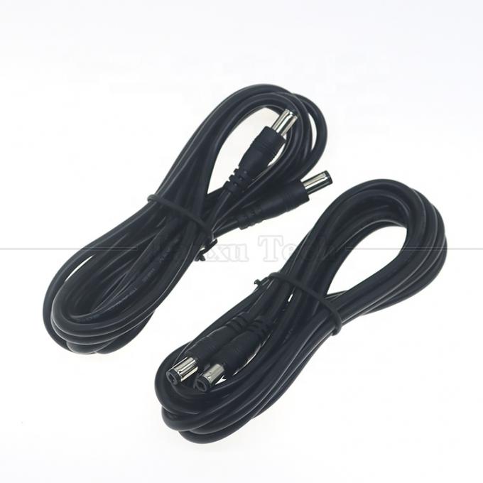 Custom 16AWG 18 20 22 24 26 28 AWG Männlich zu Männlich 5.5x2.1mm 5.5x2.5mm 3.5x1.35mm 12V Gleichspannungs-Ausleiter für CCTV 4