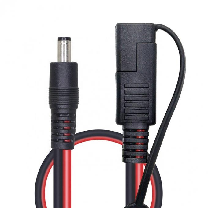 10A Sicherung DC Jack 5,5x2,1 mm zu SAE Stecker Stromverlängerungskabel für Motorrad Solarpaneel-Ladegerät 1