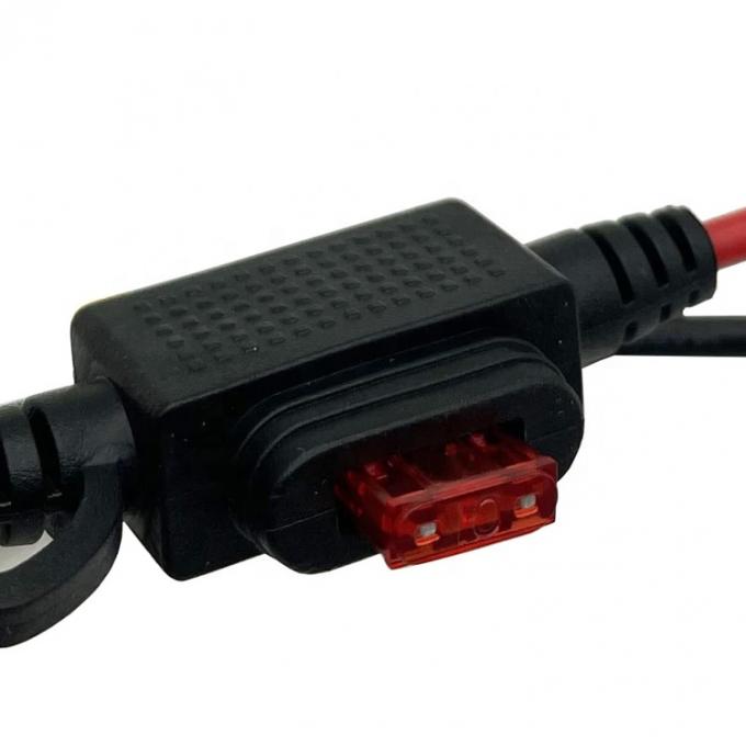10A Sicherung DC Jack 5,5x2,1 mm zu SAE Stecker Stromverlängerungskabel für Motorrad Solarpaneel-Ladegerät 3