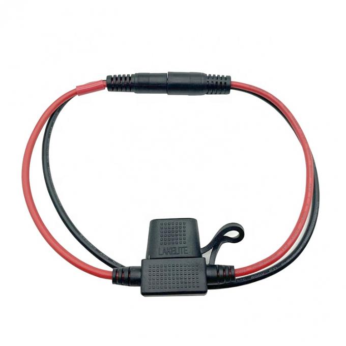 10A Sicherung DC Jack 5,5x2,1 mm zu SAE Stecker Stromverlängerungskabel für Motorrad Solarpaneel-Ladegerät 4