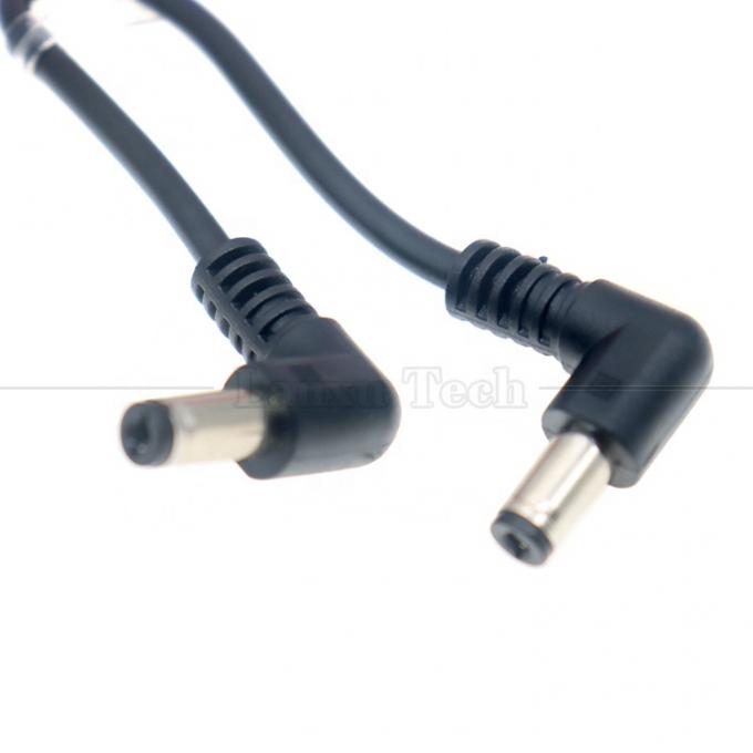 12V 24V Männlich zu Männlich Gleichspannung Winkelstecker Steckerverbindung 5.5*2.1mm Stromversorgung Verlängerung Drahtkabel 3