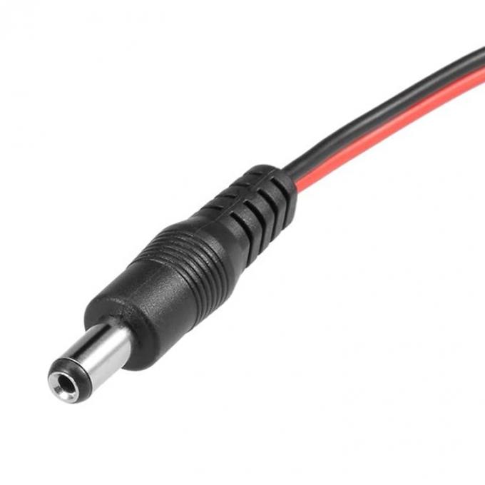30cm Gleichstrom-Fass Jack 5,5x2,1mm Männlich Weiblich zu Dual Alligator Clips Stromversorgung Gleichstrom-Kabel für CCTV-Kamera 3