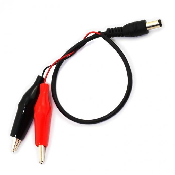 30cm Gleichstrom-Fass Jack 5,5x2,1mm Männlich Weiblich zu Dual Alligator Clips Stromversorgung Gleichstrom-Kabel für CCTV-Kamera 5