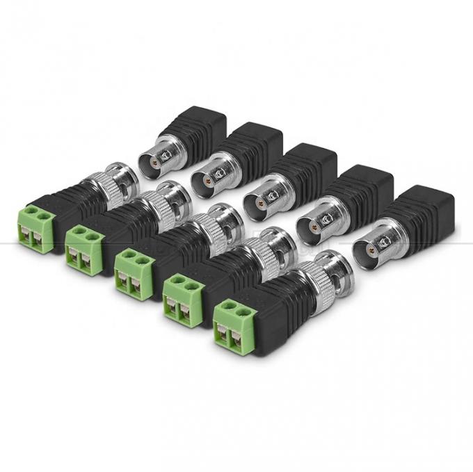 Schraubschraubterminal männlich-weiblich BNC-Anschluss Stromadapter für CCTV-Kamera-Monitor Video-Recorder 1