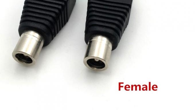 Solderless Insert Männlich weiblich 2,1 x 5,5 mm DC Jack Steckverbinder Stromanschluss Stecker Adapter für LED-Streifen CCTV-Kamera 4