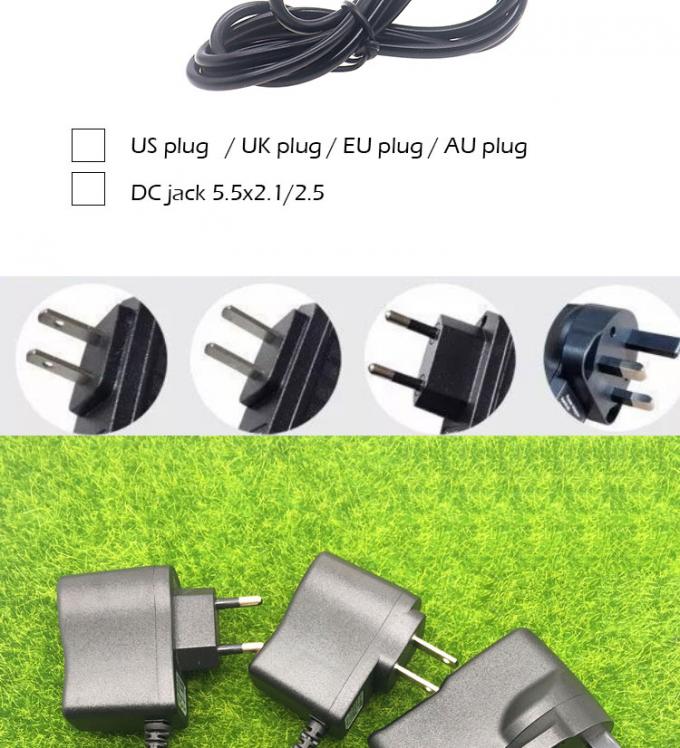 US EU UK AU Stecker Wechselstrom zu 5V 9V 12V DC 5.5x2.1mm 2.5 Jack Stromversorgung Adapter 1