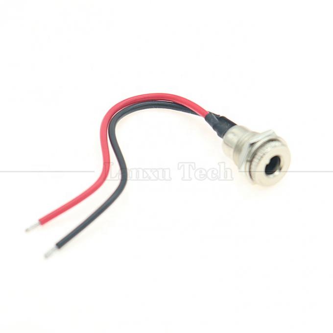 10cm 18AWG 5A Panel Mount DC 099 Weibliche Steckdose 5,5x2,1mm 2,5mm Metallgussanschluss zum Öffnen von Zinndraht 1