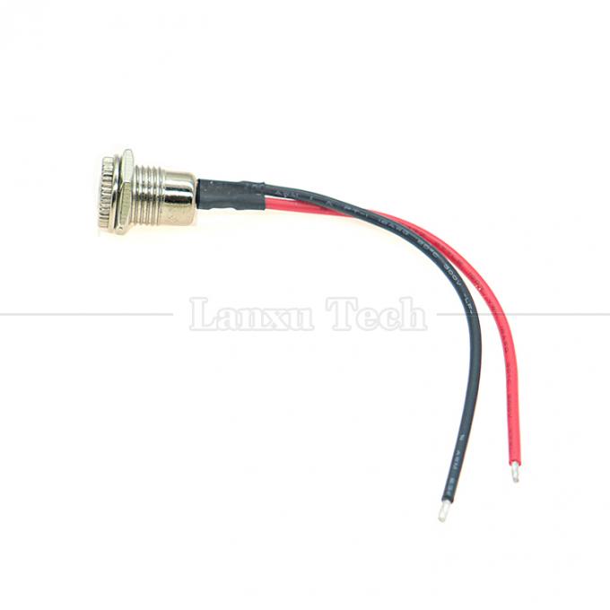 10cm 18AWG 5A Panel Mount DC 099 Weibliche Steckdose 5,5x2,1mm 2,5mm Metallgussanschluss zum Öffnen von Zinndraht 6