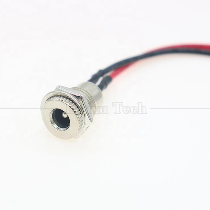 10cm 18AWG 5A Panel Mount DC 099 Weibliche Steckdose 5,5x2,1mm 2,5mm Metallgussanschluss zum Öffnen von Zinndraht 4