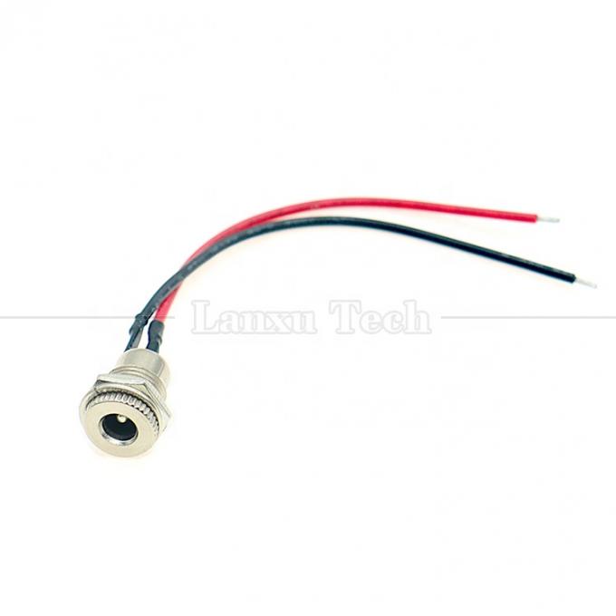 10cm 18AWG 5A Panel Mount DC 099 Weibliche Steckdose 5,5x2,1mm 2,5mm Metallgussanschluss zum Öffnen von Zinndraht 5