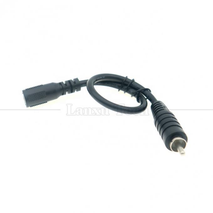 RCA Männlich zu Gleichspannung 5,5x2,5 mm 5,5x2,1 mm Weiblich Steckerfass Jack 12V Gleichspannungspedal-Stromkabel 4