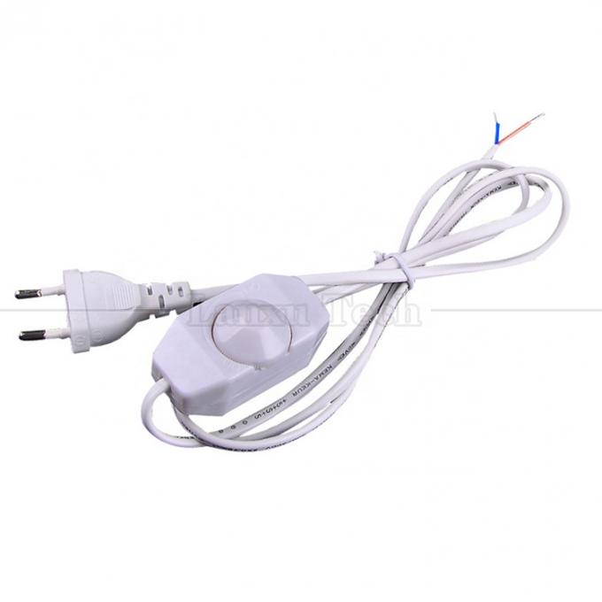 1.8m EU-Anschluss ON OFF LED Dimmer Controller Adapter AC Stromverlängerungskabel für Tischlampe 1