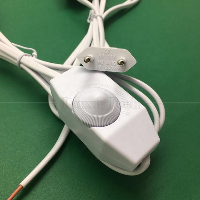 1.8m EU-Anschluss ON OFF LED Dimmer Controller Adapter AC Stromverlängerungskabel für Tischlampe 3