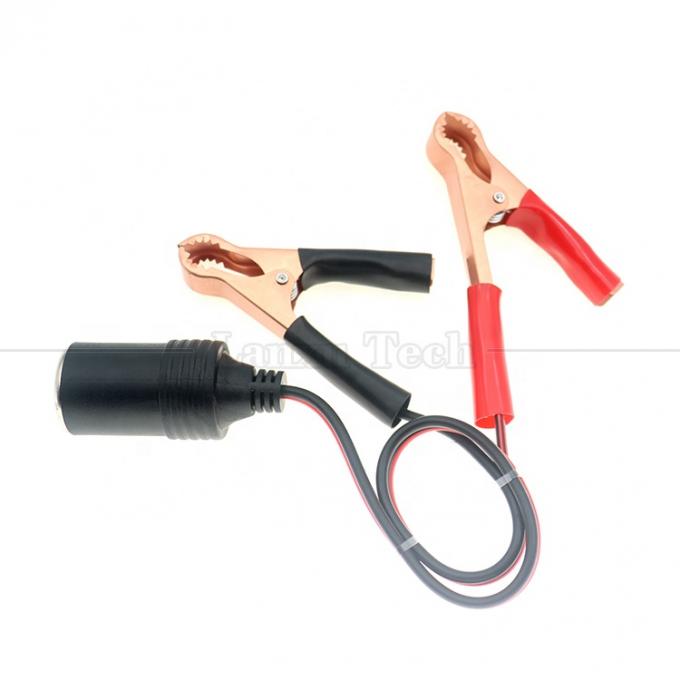 12V Batterie Alligator Clips Klammer zum Auto Zigarettenanzünder weibliche Steckdose Adapter Stromkabel 5