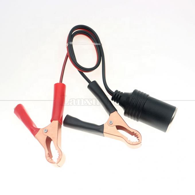 12V Batterie Alligator Clips Klammer zum Auto Zigarettenanzünder weibliche Steckdose Adapter Stromkabel 3