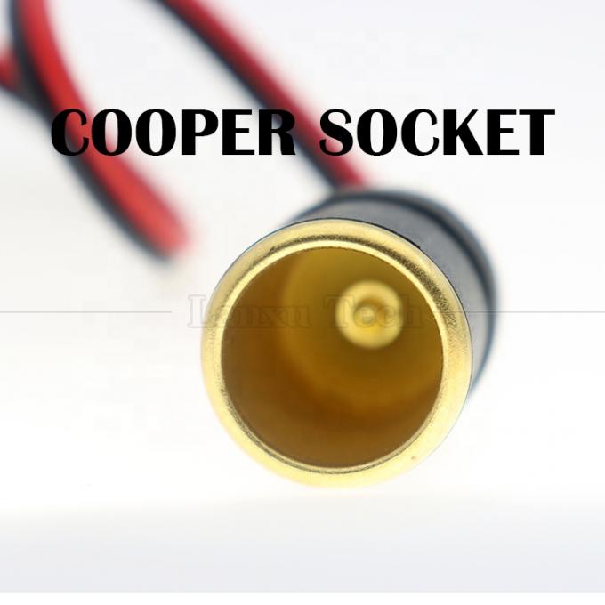 12V 24V 20A Pure Cooper DC Zigarettenauflühler für Autos Weibliche Steckdose Steckdose Stromadapter Verlängerungskabel 2