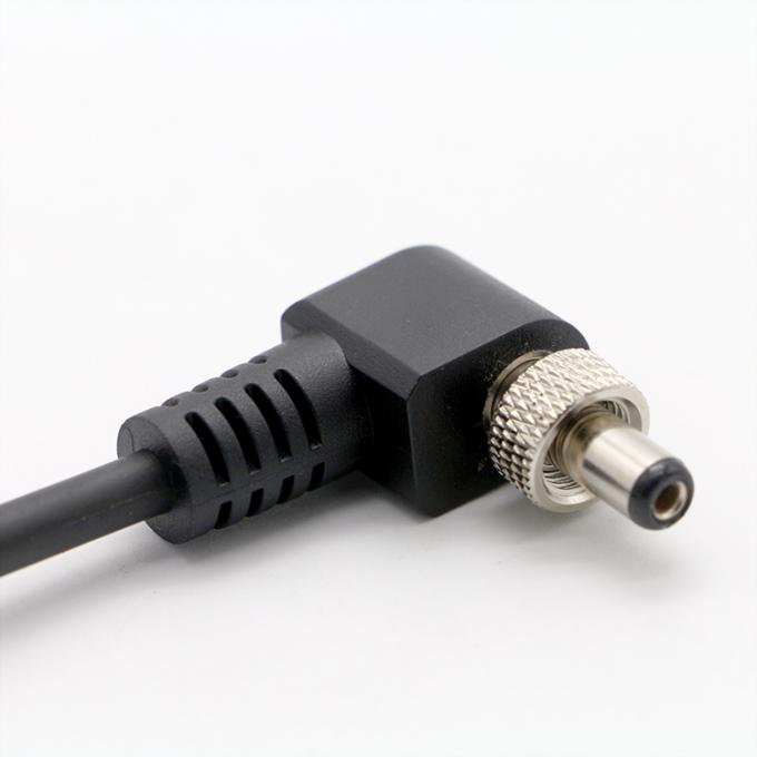 OEM Schraubverriegelung 90 Grad Rechtswinkel 5V 12V Männlich auf weiblich 5.5x2.1mm 5.5X2.5mm Gleichstromkabel 2