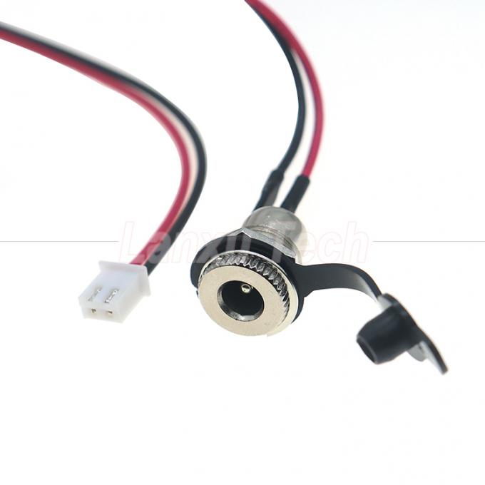 Wasserdichte Gleichspannung weibliche Steckdose 5,5x2,1 mm 5,5x2,5 mm Jack DC099 bis XH2,54 PH SH VH-Anschlusskabel mit Kappe 1