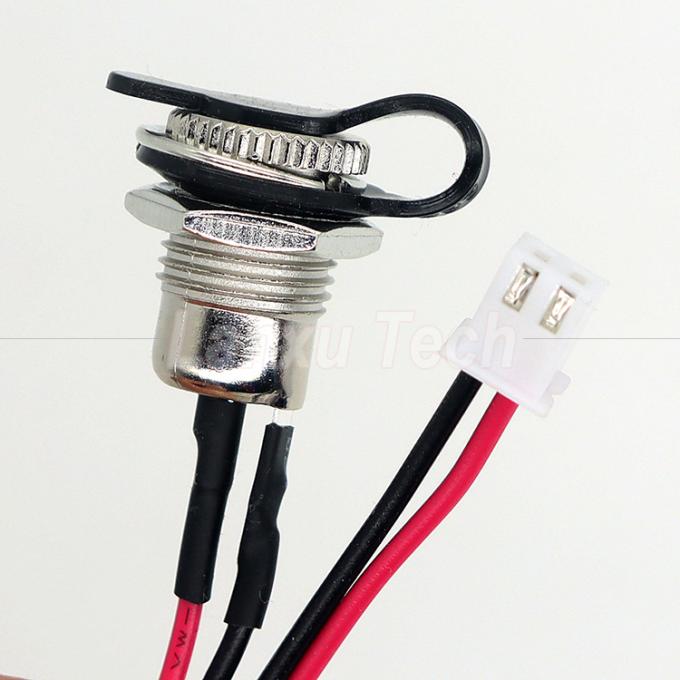 Wasserdichte Gleichspannung weibliche Steckdose 5,5x2,1 mm 5,5x2,5 mm Jack DC099 bis XH2,54 PH SH VH-Anschlusskabel mit Kappe 3