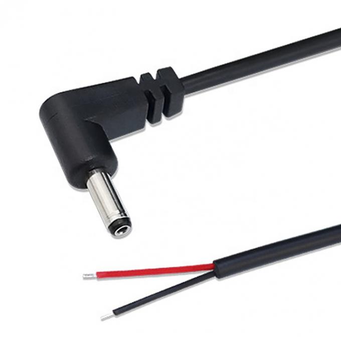 90 Grad Rechtswinkel DC Jack 5.5x2.1mm 5.5x2.5mm 1.35x3.5mm bis zum offenen Draht Ende Pigtail Kabel 2