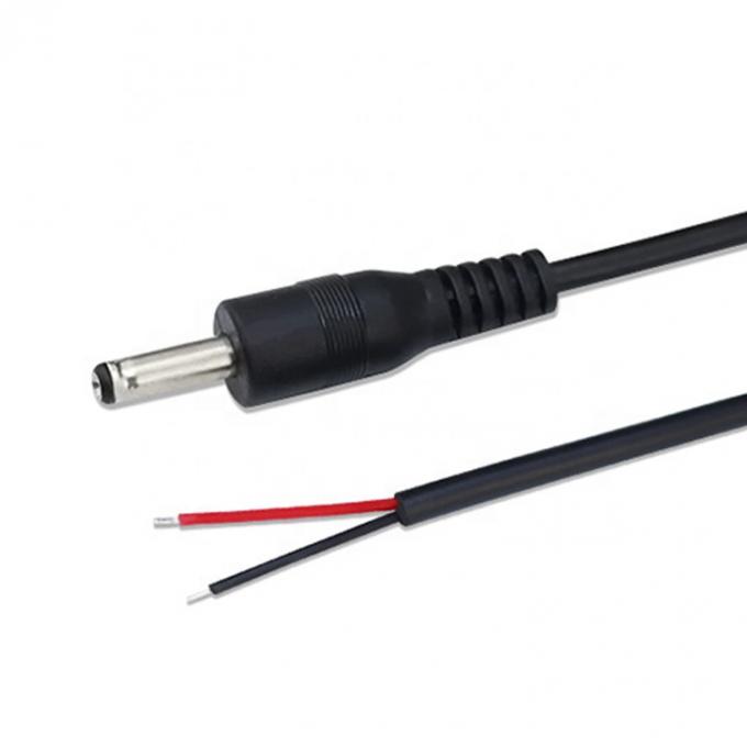 90 Grad Rechtswinkel DC Jack 5.5x2.1mm 5.5x2.5mm 1.35x3.5mm bis zum offenen Draht Ende Pigtail Kabel 3