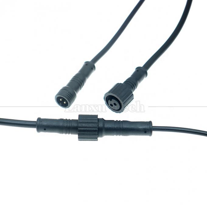Wasserdichtes Männliches Weibliches 2 3 4 5 6 7 8 Pin M12 Montagekabel für LED 1