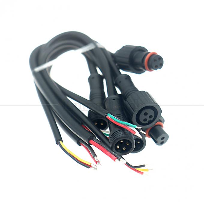 Anpassung IP67 IP68 Wasserdicht M12 2pin 3pin 4pin M12 DC zum Öffnen nackter Drähte Endkabel für LED-Licht 7
