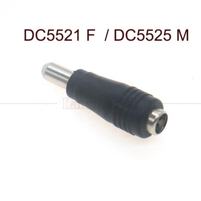 5.5x2.1mm Weiblich auf 5.5x2.5mm Stecker Männlich Gleichspannungsstromfass Jack Stecker Konverter Adapter 2