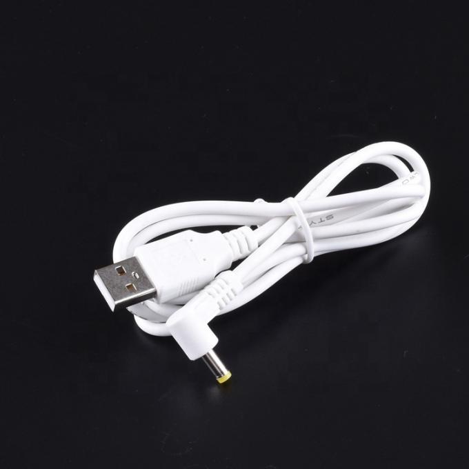 90 Grad Winkel L-Form 1m USB zu DC Männlich 4,0x1,7mm Erweiterungsladekabel 1