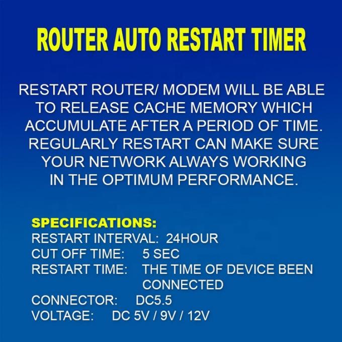 DC 5V 9V 12V 15V Automatischer Controller Strom eingeschaltet ausgeschaltet Wi-Fi-Router neu starten 0