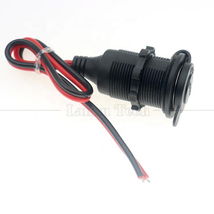 Wasserdichtes 12V 24V 16AWG Gleichstrom-Zigarettenauflühler für Fahrzeuge Weibliche Steckdose Steckdose Stromadapter Verlängerungskabel 3