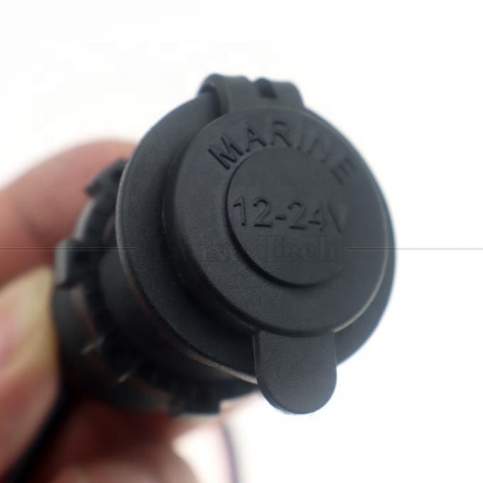 Wasserdichtes 12V 24V 16AWG Gleichstrom-Zigarettenauflühler für Fahrzeuge Weibliche Steckdose Steckdose Stromadapter Verlängerungskabel 2