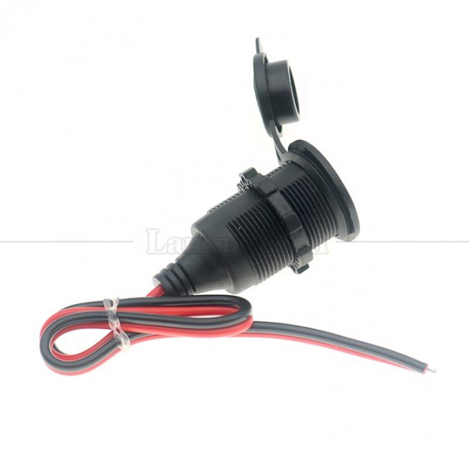 Wasserdichtes 12V 24V 16AWG Gleichstrom-Zigarettenauflühler für Fahrzeuge Weibliche Steckdose Steckdose Stromadapter Verlängerungskabel 4