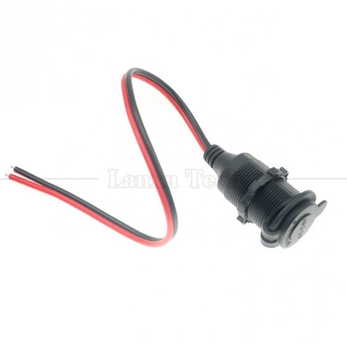 Wasserdichtes 12V 24V 16AWG Gleichstrom-Zigarettenauflühler für Fahrzeuge Weibliche Steckdose Steckdose Stromadapter Verlängerungskabel 5