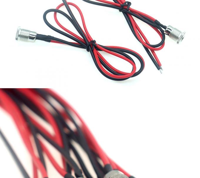 18AWG 10A Metallgelenkte weibliche Steckdose DC099 5.5x2.1mm 5.5x2.5mm Panel Mount Steckverbinder Pigtail DC-Stromanschlusskabel 2