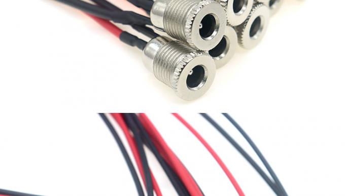 18AWG 10A Metallgelenkte weibliche Steckdose DC099 5.5x2.1mm 5.5x2.5mm Panel Mount Steckverbinder Pigtail DC-Stromanschlusskabel 5