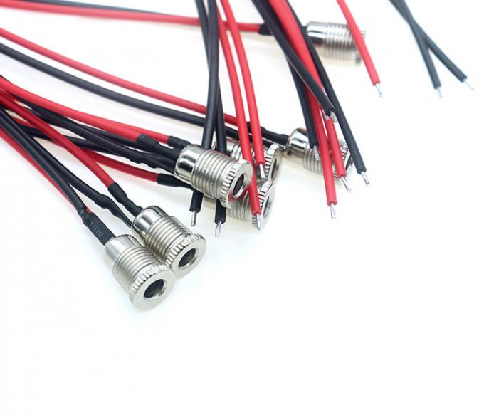18AWG 10A Metallgelenkte weibliche Steckdose DC099 5.5x2.1mm 5.5x2.5mm Panel Mount Steckverbinder Pigtail DC-Stromanschlusskabel 6