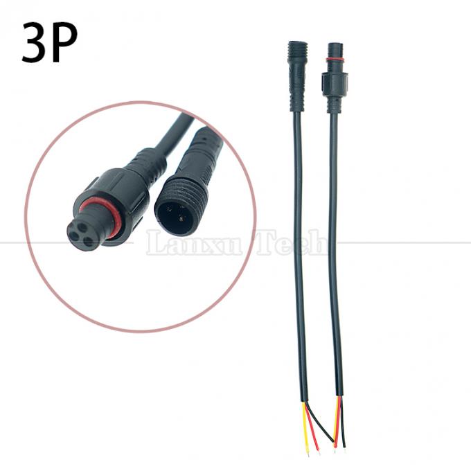 Wasserdicht IP67 IP68 Männlich Weiblich 2 3 4 5 6 7 8 Pin M12 Kabel für LED 0