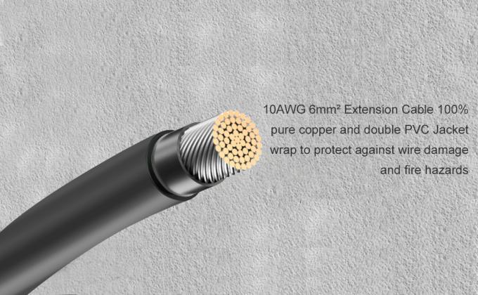 10AWG 6mm wasserdichtes Solarkabel Solarpanel Adapter Draht Solarverlängerungskabel mit weiblichen und männlichen Steckverbinder Kabel-Tool 3
