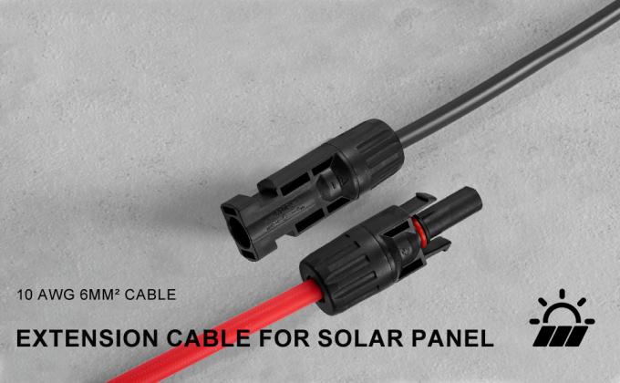 10AWG 6mm wasserdichtes Solarkabel Solarpanel Adapter Draht Solarverlängerungskabel mit weiblichen und männlichen Steckverbinder Kabel-Tool 2