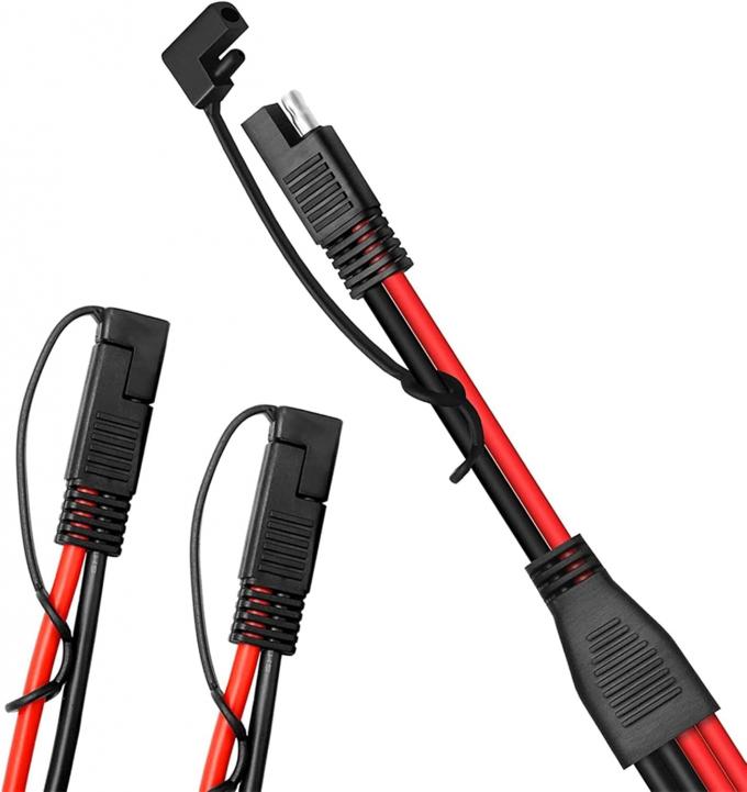 14AWG SAE Gleichstrom-Automobilanschlusskabel Y Splitter 1 bis 2 SAE-Verlängerungskabel für Wohnmobil-Wohnwagen Solarzellen Batterieladung 2