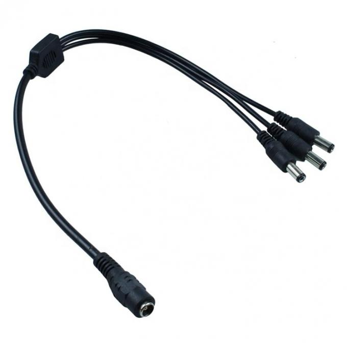 1 Eingang zu 3 Ausgang 1 Weiblich zu 3 Männlich 5,5x2,1 mm Gleichspannungssplitterkabel für CCTV Led Strip 5