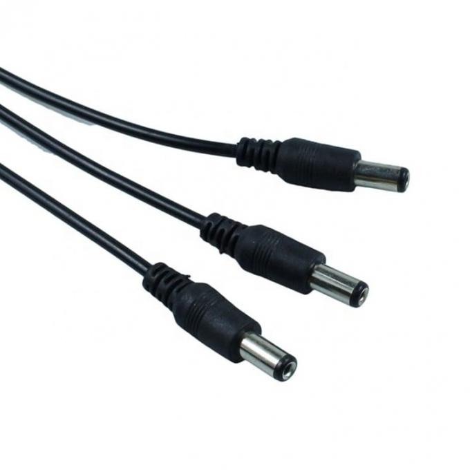 1 Eingang zu 3 Ausgang 1 Weiblich zu 3 Männlich 5,5x2,1 mm Gleichspannungssplitterkabel für CCTV Led Strip 4