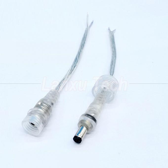 Wasserdicht Männlich auf weiblich DC.5x2.1mm Barrel Jack Stromverlängerungskabel für LED-Streifenlampe Glühlampe 1